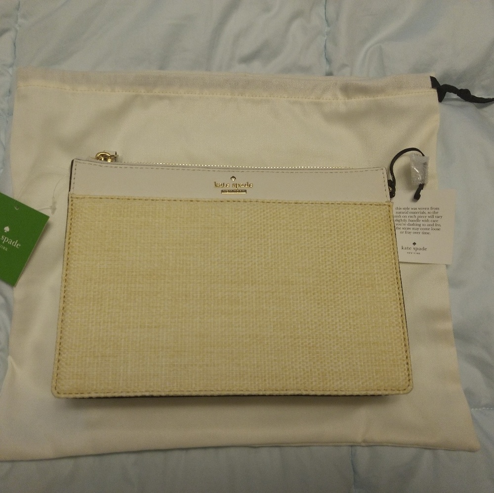 Kate Spade Clarise Straw Crossbody bag
